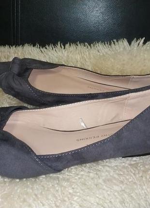 Dorothy perkins балетки текстиль графіт