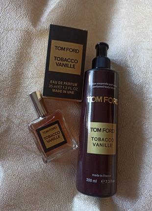 Парфумований набір лосьйон парфуми tom ford tobacco vanille
