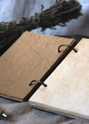 Дерев'яний блокнот на кільцях ручної роботи "дерево життя".