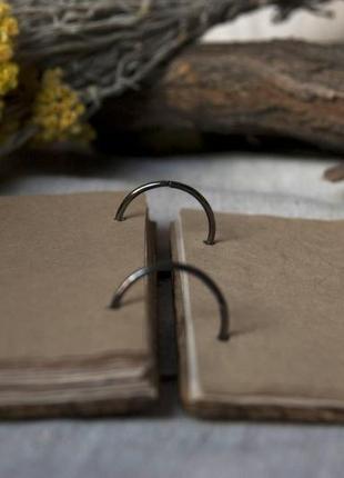 Дерев'яний блокнот на кільцях ручної роботи "дерево життя".7 фото