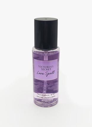 Оригінальний парфумований міні міст спрей victoria's secret love spell 75 мл