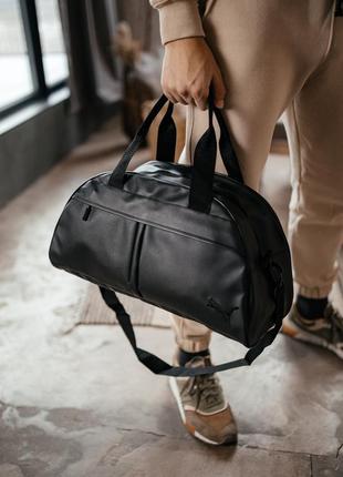 Спортивна сумка nike для тренувань і фітнесу, дорожня чорна сумка з плечовим ременем2 фото