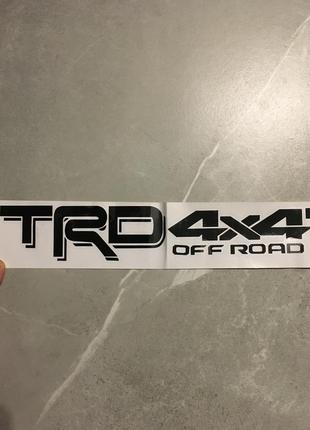 Наклейка кузова автомобиля trd 4x4