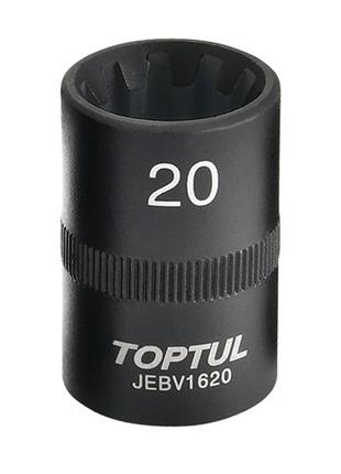 Головка для гальмівних супортів 10 граней (audi a8, s6, porsche cayenne та ін.)  toptul jebv1620