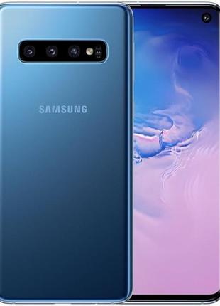 Смартфон samsung galaxy s10 (sm-g973u) 128gb 1sim black, 12+12+16/10мп, 6,1", snapdragon 855, 3400mah, 12 міс