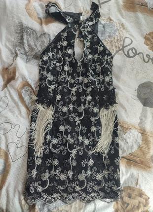 Платье платье с бисером р'