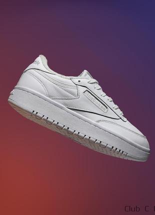 Кроссовки reebok club c double. оригинал. размер 39 - 25 см