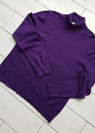 Фиолетовый свитер-гольф (р.46-48)1 фото