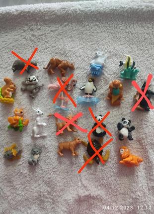 Іграшки тваринки з кіндера