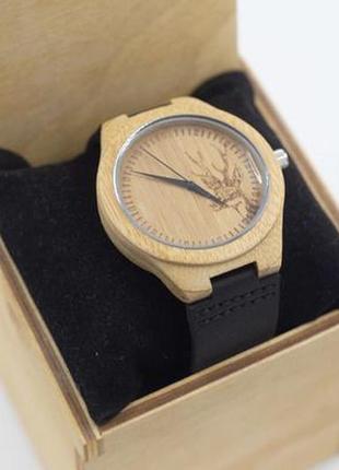 Дерев'яний наручний годинник woodenwatch, оригінальний подарунок5 фото