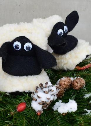 Теплые детские тапочки "овцы"