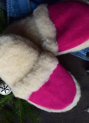 Кожаные тапочки на мягкой подошве