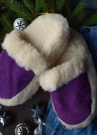 Кожаные тапочки на мягкой подошве