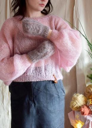 Mohair mesh sweater2 фото