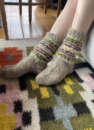 Knitted woolen socks