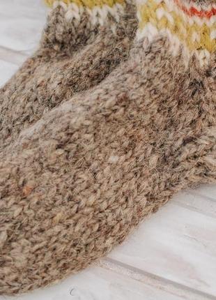 В'язані шкарпетки з натуральної овечої вовни