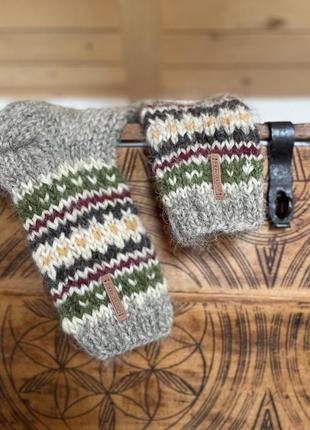 В'язані шкарпетки з натуральної овечої вовни
