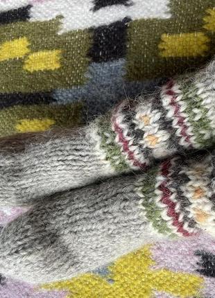 В'язані шкарпетки з натуральної овечої вовни