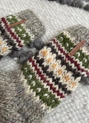 В'язані шкарпетки з натуральної овечої вовни