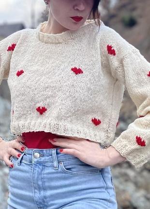 Knitted woolen sweater