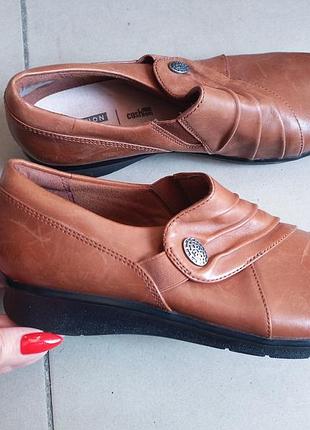 Кожаные туфлы clarks/кожаные туфли р.37-38