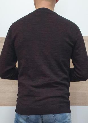 Smog - m - кардиган мужской брендовый кофта Человек бордовый3 фото