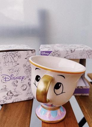 Чашечка чіп , красуня та чудовисько від дісней disney