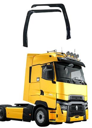 Вітровики дефлектори вікон renault t euro 6 (2015–2023) туреччина, накладні, 2 шт