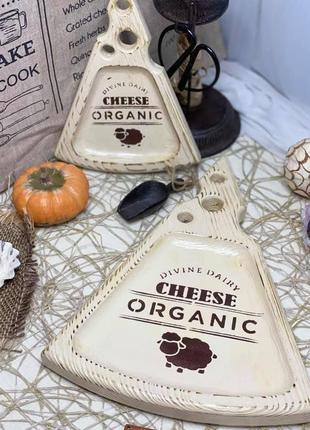 Авторская заготовка - набор сервировочных досок-тарелок  cheese organic , на заказ3 фото