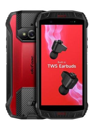 Смартфон ulefone power armor 15 6/128gb red, 12+13/16мп, 5.45'' ips, helio g35, 6600mah