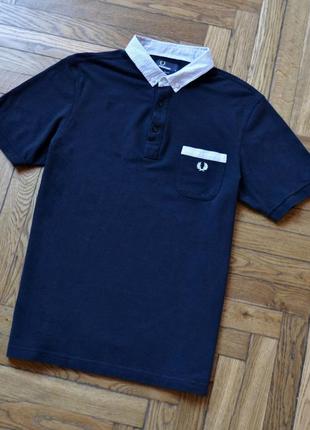 Чоловіча футболка поло fred perry woven trim polo