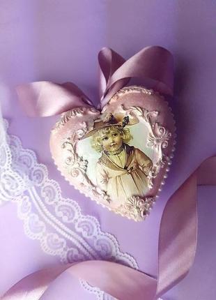 Елочная подвеска сердце