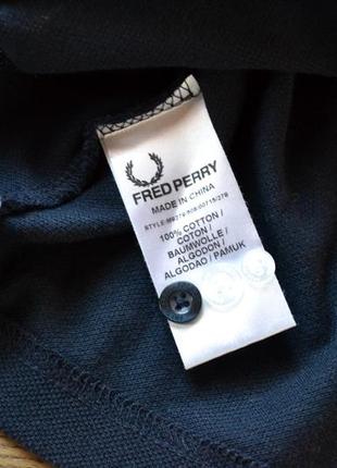 Мужская футболка поло fred perry woven trim polo7 фото