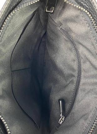 Мужская кожаная барсетка, черная сумка через плечо из натуральной кожи, классический мессенджер9 фото