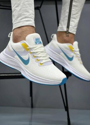 Nike zoom white blue yellow5 фото