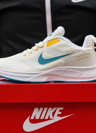 Nike zoom white blue yellow7 фото