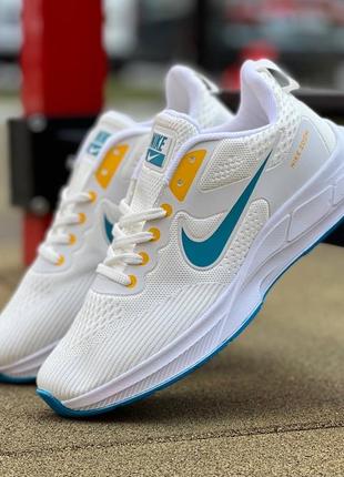 Nike zoom white blue yellow4 фото