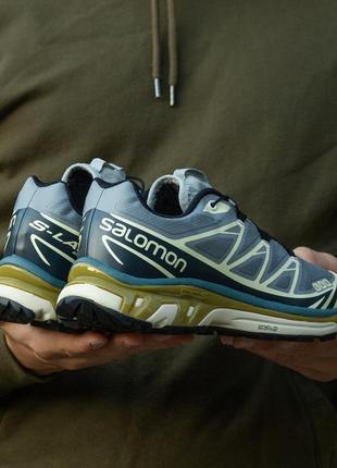 Чоловічі кросівки salomon xt-6 grey blue 40-41-42-43-44-455 фото