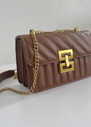 Сумка, коричнева, вмістка