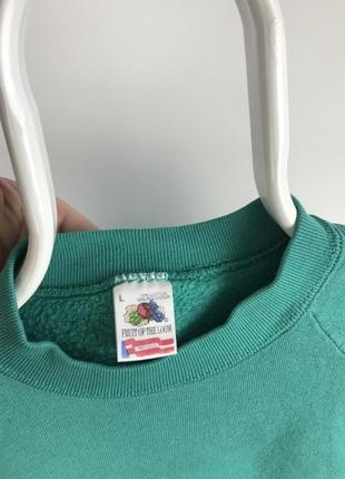 Винтажный объёмный свитшот fruit of the loom made in usa2 фото