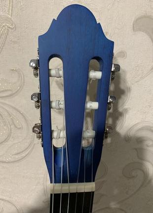 Повнорозмірна класична гітара 4:4 stagg c440m blue. сумка ...5 фото
