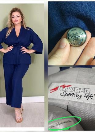 Большой размер 100% шерсть жакет на запах фирменный натуральний базовый супер качество!