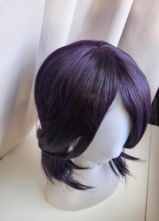 Парик аниме, фиолетовое каре, парик фиолетовый, аниме парик3 фото