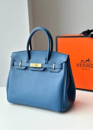 Сумка hermes birkin шикарная мягкая кожа 30 cm в комплекте коробка, пыльник, лента, подвеска hermes