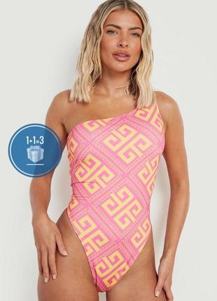 Купальник на одно плечо boohoo