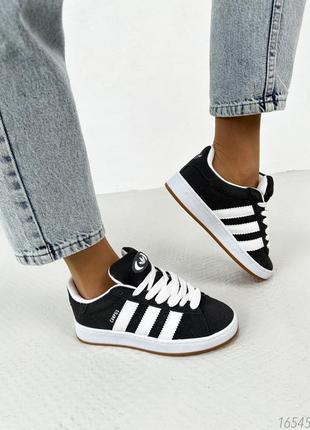 Женские кроссовки adidas campus gray &amp;white2 фото