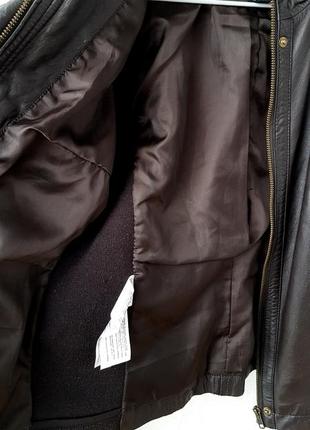 Кожаная куртка короткая8 фото