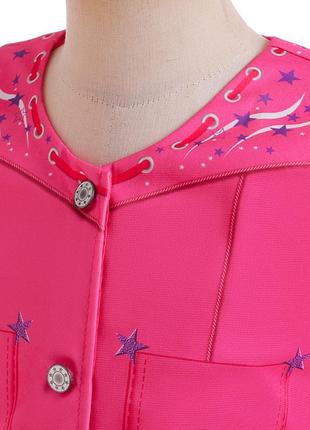 Детский костюм для детей, для девочек барби малиновый брюки жилетка повязка на шею р. 104-150