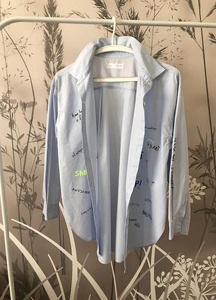 Подростковая рубашка zara 9