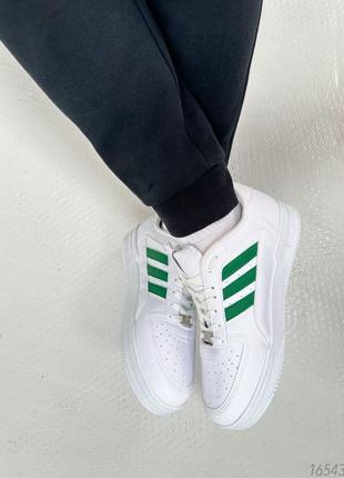Кроссовки мужские adidas dass-ler white из натуральной кожи4 фото
